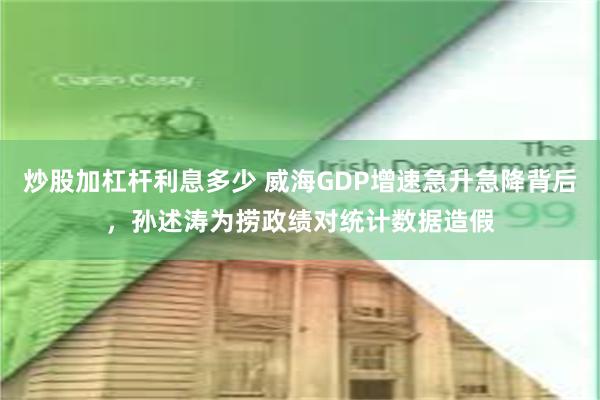 炒股加杠杆利息多少 威海GDP增速急升急降背后，孙述涛为捞政绩对统计数据造假